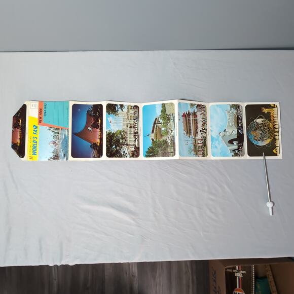 1964-65 New York World's Fair Lot Official Guide Map Postcards Futurama Ephemera - Picture 15 of 16